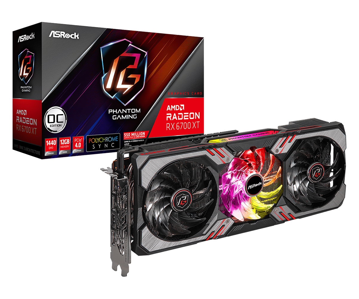 Radeon RX 6700 XT Phantom Gaming D 12GB OC